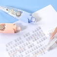 thumbnail image 4 of Binwennn Animal Decorative Pen DIY Decorative Pen Cute Scrapbook Decorative Pen Lace Correction Tape Decorative Tape Pen Cartoon Pattern Decorative Tape (Type A)1ml Stationery Paper And Envelopes Set, 4 of 7