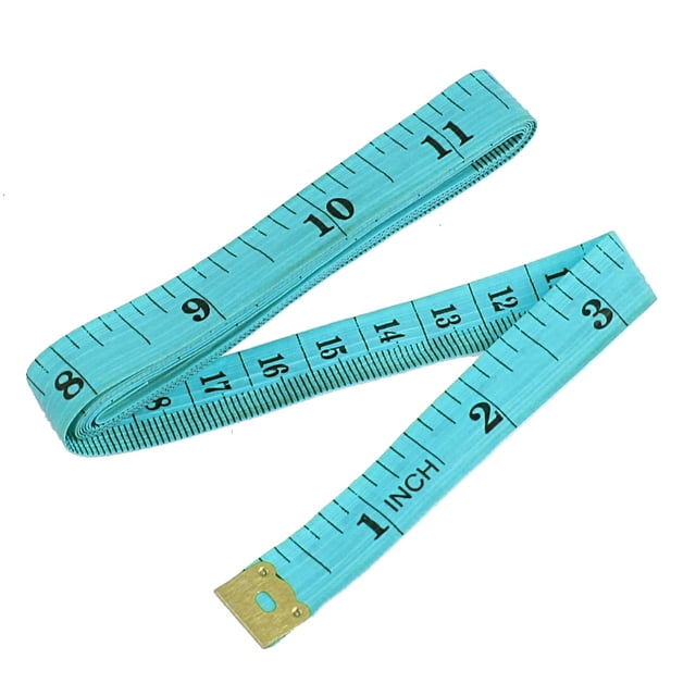 Unique Bargains 1.5M 4.92Ft 60' Tailor Seamstress Soft Plastic Flexible Ruler Tape Measure Green