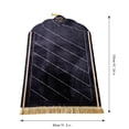 thumbnail image 3 of Mupvlun Portable Prayer Rug - Thick Embossed Flannel Prayer Mat with Sponge Base for Indoor/Outdoor Use (31.5''x47.24'') C1, 3 of 4