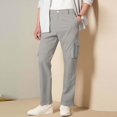 thumbnail image 3 of SHTXOZHI Pantalon Cargo Décontracté pour Hommes, Léger, Athlétique, Plein Air, Randonnée, Voyage, avec Multiples Poches, 3 of 7
