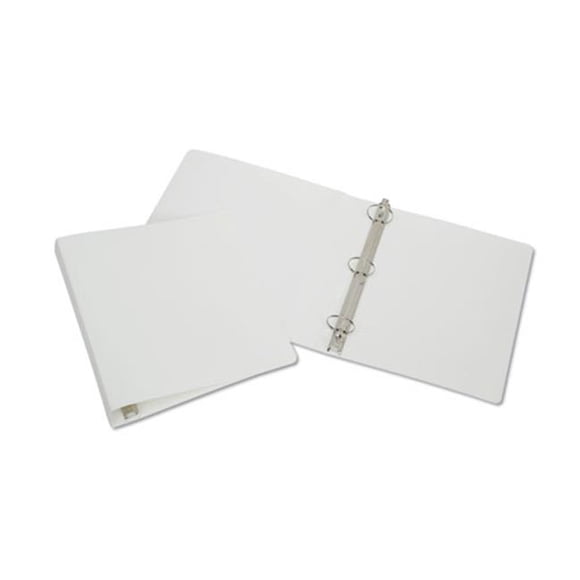 NSN 2 in. 3-Ring Flexible Poly Binder, White