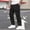 01 Black, variant on Weiqiqre Work Pants for Men Casual Cargo Pants Joggers Elastic Waist Stretch Drawstring Relaxed Fit Hiking Trousers with Multi Pockets