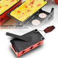 thumbnail image 4 of Yeacher Cheese Raclette Set Cheese Melter Pan Non-Stick Raclette Grill Set Portable Candlelight Raclette with Spatula Home Metal Kitchen Grilling Tool with Wood Handle, 4 of 8