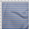 thumbnail image 3 of oneOone Rayon Blue Fabric Stripes Sewing Craft Projects Fabric Prints By Yard 56 Inch Wide-NN7, 3 of 4