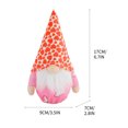 thumbnail image 2 of Valentines Day Rudolf Faceless Doll Gift Decoration Doll Valentines Day Fabric Dwarf Embracing Heart, 2 of 3