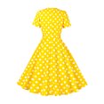 thumbnail image 3 of Jusqu'à 65 % de Rabais! Robes d'Été Mode pour Femmes 2024 Grande Taille Col en V Manches Courtes Épaules Dénudées Taille Élastique Grande Robe, 3 of 5