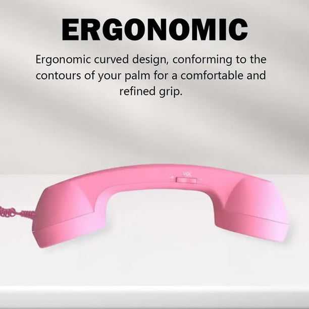 Type-C Retro Telephone Style Landline Handle Receiver, Bluetooth
