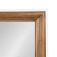 thumbnail image 3 of Kate and Laurel Ellison Transitional Two-Tone Rectangle Wall Mirror, 24 x 36, Rustic Brown and White, Modern Rectangular Wooden Bathroom Mirror for Vanity with Traditional Stepped Frame, 3 of 8