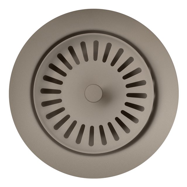 Color-Coordinated Metal Basket Strainer - Truffle