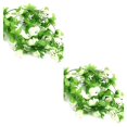 thumbnail image 1 of stanreset 2Pcs Artficial Rose Rattan Hanging Vine Fake Plant Home Wedding Party Decor white 2Set, 1 of 6
