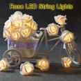 thumbnail image 1 of Yhmxh Valentines Lights Indoor Heart Lights String Lights Battery Operated Indoor With LED White Roses With Warm String Lights, 1 of 9