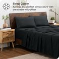 thumbnail image 2 of Bare Home Pillowcase Set - Envelope Closure - Premium 1800 Collection - Double Brushed - Ultra Soft - Standard Size, Black, 2 Count, 2 of 6
