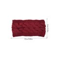 thumbnail image 4 of Bandeau Automne Coupe-Vent Tête Élastique Multicolore Réglable Large Dames Oreille Muffs Accessoires de Cheveux pour les Filles Vin Rouge, 4 of 6