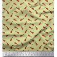thumbnail image 1 of Soimoi Velvet Fabric Guitar Musical Instrument Print Fabric by The Yard 58 Inch Wide, 1 of 3