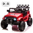 thumbnail image 1 of 12V Electric Kids Ride On Car with Remote Control, Electric Truck with 5MPH Max Speed, Steering Wheel, Accelerator Pedal, Treaded Tires, Music and Story,Ride On Toy for Kids Ages 37-96 Months, 1 of 7