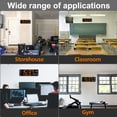 thumbnail image 5 of Large display digital clock with time, date and temperature week, 5 of 5