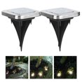 thumbnail image 3 of 4pcs 8LED Lumière Solaire Enterrée sous la Lampe de Sol Extérieur Chemin Jardin Décor, 3 of 13