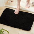 thumbnail image 1 of TECHMILLY Super Soft Shaggy Bathroom Rugs, Absorbent Thick Non Slip Microfiber Bath Rugs, Quick Dry Machine Washable Bath Mat for Bathroom Floor, Bathtub and Shower 17"x24", 1 of 8