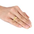 thumbnail image 5 of Men's 6mm Lattice Wedding Band in 14k Yellow Gold, 5 of 5