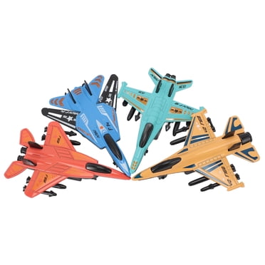 4pcs Fighter Jet Model, Toy Pull Back Alloy Aircraft Models with Exciting Propeller Design for Children