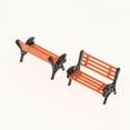 thumbnail image 4 of VONKY Train Railroad Diorama Park Bench for DIY Sand Table Model 1:75 white G, 4 of 9
