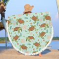 thumbnail image 4 of Liquidation Aujourd'hui! JFZMDY Serviette de Plage Ronde Imprimée en Microfibre Ultra Légère Serviette de Bain Colorée Couverture de Plage Anti-Sable Tapis de Plage Serviette Polyvalente pour Voyage Piscine, 4 of 8