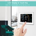 thumbnail image 4 of 95-240V Wi-Fi Smart Programmable Thermostat 5+1+1 Six Periods Voice APP Control Backlight LCD Water/ Gas Boiler Heating Thermoregulator with Index Humidity Display Lock Function Compatible, 4 of 7