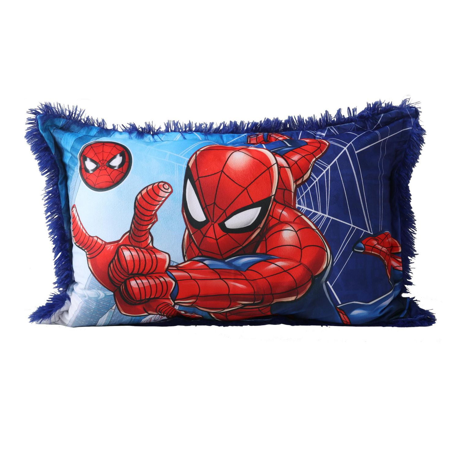Marvel Spider-Man Kids Jumbo Funky Fur Pillow, 20” x 30”