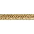 thumbnail image 1 of 1/2" (1cm) Basic solid Collection Scroll Gimp Braid Trim (Style# 0050SG), Golden Brown Beige #A4 (Golden Brown Beige) Sold By The Yard (36"/3 ft/0.9m), 1 of 1