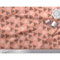 thumbnail image 2 of Soimoi Cotton Poplin Fabric Triangle Block Print Fabric by The Yard 56 Inch Wide, 2 of 3