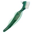 thumbnail image 1 of Denture Brush Dual Head Non-slip Handle False Teeth Toothbrush Denture Supplies, 1 of 10