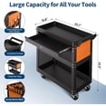 thumbnail image 1 of AKDSteel Chariot à Outils Roulant à 4 Niveaux, Chariot d'Outils de Mécanicien sur Roues avec Capacité de 350 Lb, Chariot Utilitaire Robuste avec Tiroir Verrouillable et Panneaux Perforés Latéraux pour Garage Ou Atelier de Réparation, 1 of 6