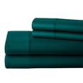 thumbnail image 1 of Real 1000 Thread Count RV Short King Size Sheets 100% Egyptian Cotton 4 PC Sheet Set, Luxurious Bedsheet Sets Soft Silky Sateen Weave, Breathable, Fits Upto 15 Inch Deep Pocket Mattress - Teal Blue, 1 of 7