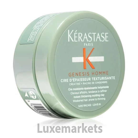 Kerastase Genesis Homme Cire Depaisseur Texturisante Instant thickning Molding Clay Weekend Hair 2.55 oz