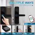 thumbnail image 4 of Serrure de Porte Intelligente avec Poignée, Entrée Sans Clé, Serrure de Porte pour Porte d'Entrée, Serrure Wi-Fi, Application Smart Life Free, Télécommande de Porte 35-120 mm, Installation Facile, 4 of 5