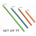 thumbnail image 3 of 17 pcs Thick Bag Sealer Rod Stick Grip Stick Style Rod Clip 4 Lengths Eco Friendly Airtight Watertight Leakproof Reusable, 3 of 4