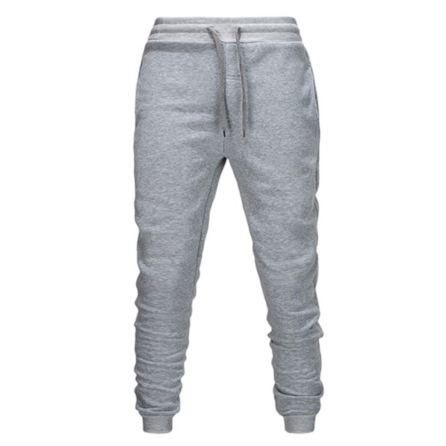 RXIRUCGD Men's Solid Color Pocket Drawstring Casual Youth Versatile Sports Oversized Pants, Gray, Size: M