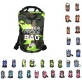 thumbnail image 2 of 2L Inflatable Swimming Bag Multifunction Dry Sack Large Capacity Dustproof Washable Storage Pouch Boating Lifebelt Water Sports Orange Camouflage 24x72cm, 2 of 9