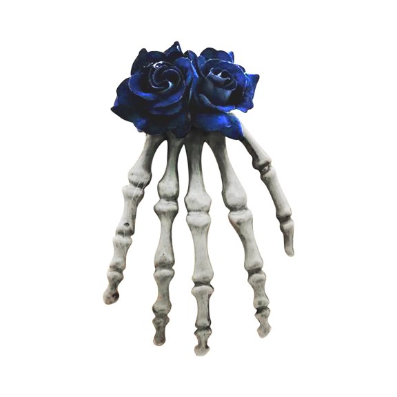 SDNall Punk Dark Rose Hair Clip for Women, Plastic Decorative Hair Accessory, Fashion Hairband with Unique Design for Daily Wear and Street Style