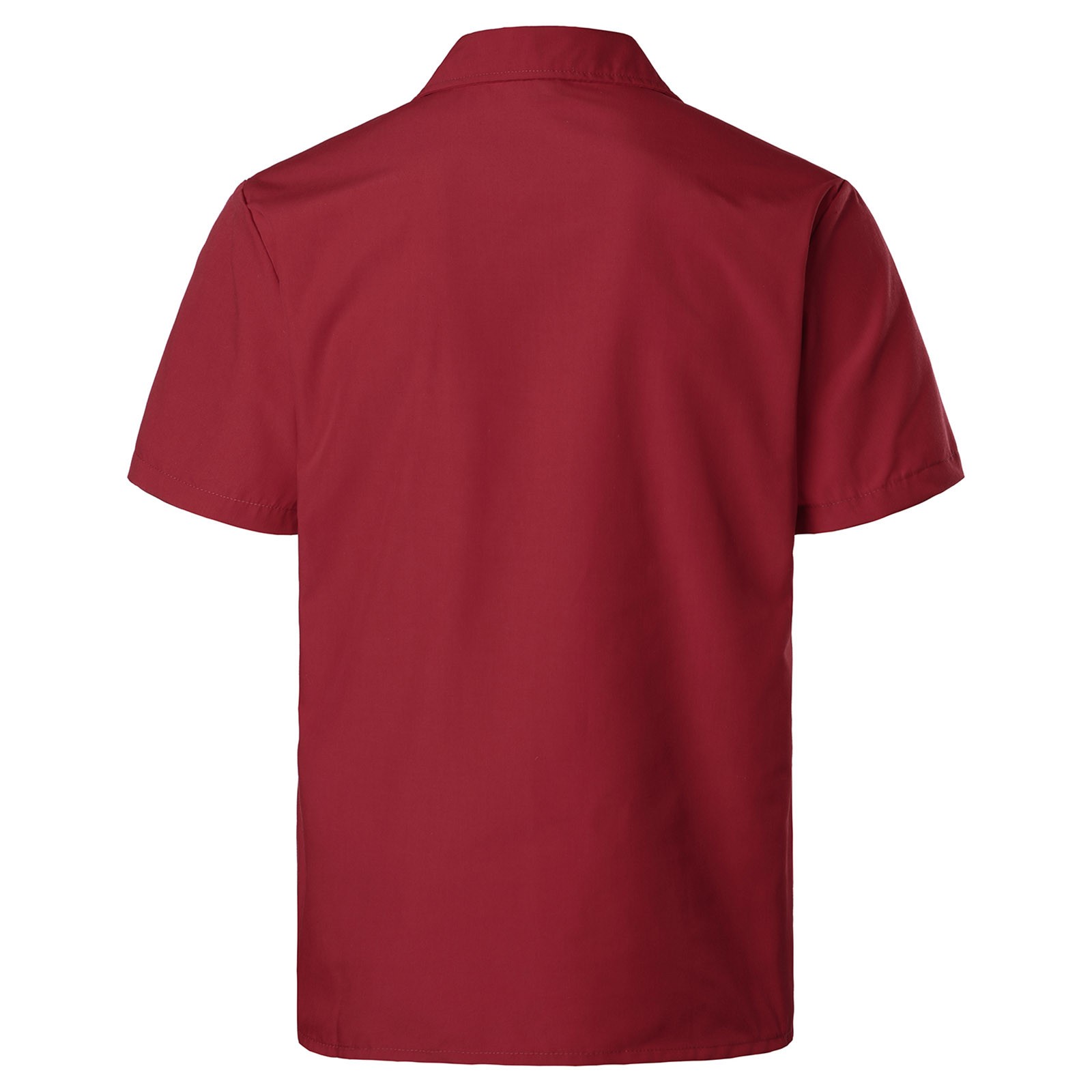 XDZJLR Men Shirt Spring And Summer Fashion And Leisure Dongfeng Pocket Button Lapel Short Sleeve Tops