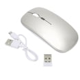 thumbnail image 2 of 2.4G  Mouse, Gaming Mouse 7 Different Colors ABS Material Color Backlight Ultrathin Chargeable  for Office for Computer for Laptop Rose Gold,Gold,White,Black,Dark Gray,Silver Gray, 2 of 8