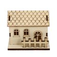 thumbnail image 1 of 1Pc Christmas Mini Luminous House Mini Landscape Decor Micro Wooden House Decor, 1 of 9