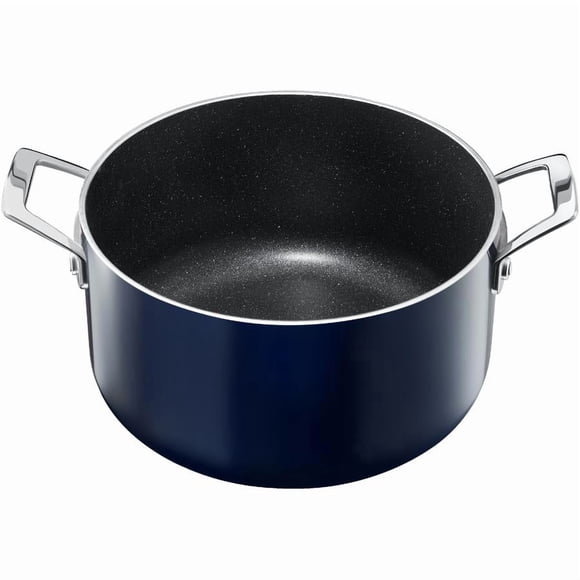 Granitestone Casserole Antiadhésive Dégradée 5 Qt avec Couvercle en Verre, Bleu
