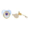 thumbnail image 2 of Baby Pacifiers Set, Silicone Hygienic Soothing Bling Pacifiers Exquisite  For Newborn For Sleeping White,Blue,Pink,Red,Gold, 2 of 8