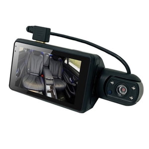 Amdohai 1296P DVR Caméra Dash Front & Intérieur Dual Camera Car Dashcam 3 1 cm IPS Écran