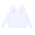 thumbnail image 1 of Esquirla Couple Hoodie Oversized Outerwear Fashionable Intimate Matching Sweatshirts White, 1 of 5