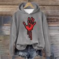 thumbnail image 2 of WEAIXIMIUNG Sweat à Demi-Zip pour Femmes Sans Capuche Automne et Hiver 2025 Tendance avec Impression de Lettres, 2 of 4