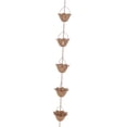thumbnail image 5 of pitrice 3.3ft Rain Chain Outside Villas, Courtyards B Chains Style Gutters Catcher Rainwater Style A, 5 of 5