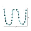 thumbnail image 4 of Vickerman M183532 6 ft. Baby Blue Stripe Ball Garland, 4 of 4