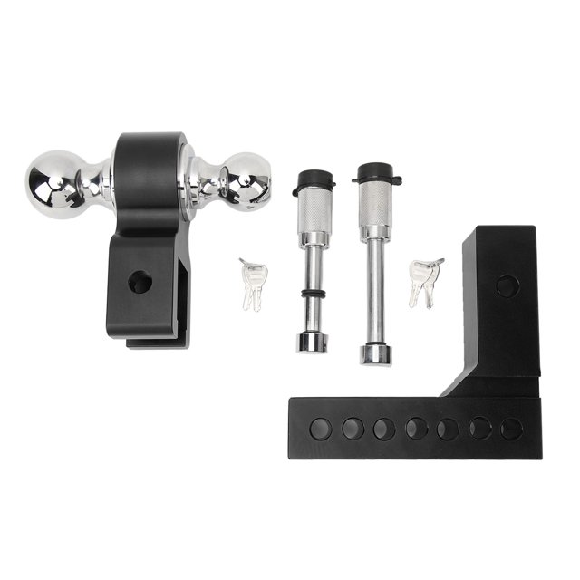 <p>Receiver Hitch Ball Mount, 6in Drop Rise Rustproof Adjustable Trailer Hitch Kit Long Lifespan 12500LBS Capacity For 2in Heavy Truck GTW Traction Hook Receiver</p>